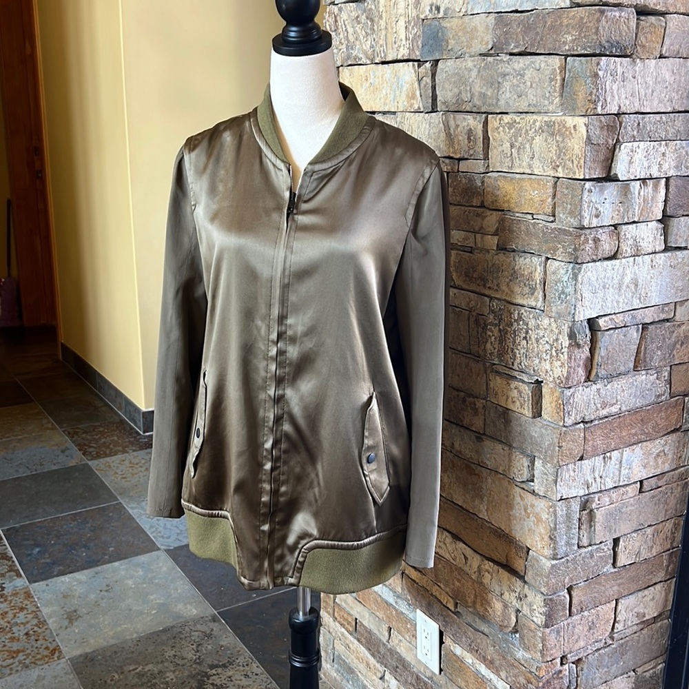 Rag & Bone silk Bomber jacket like new size L